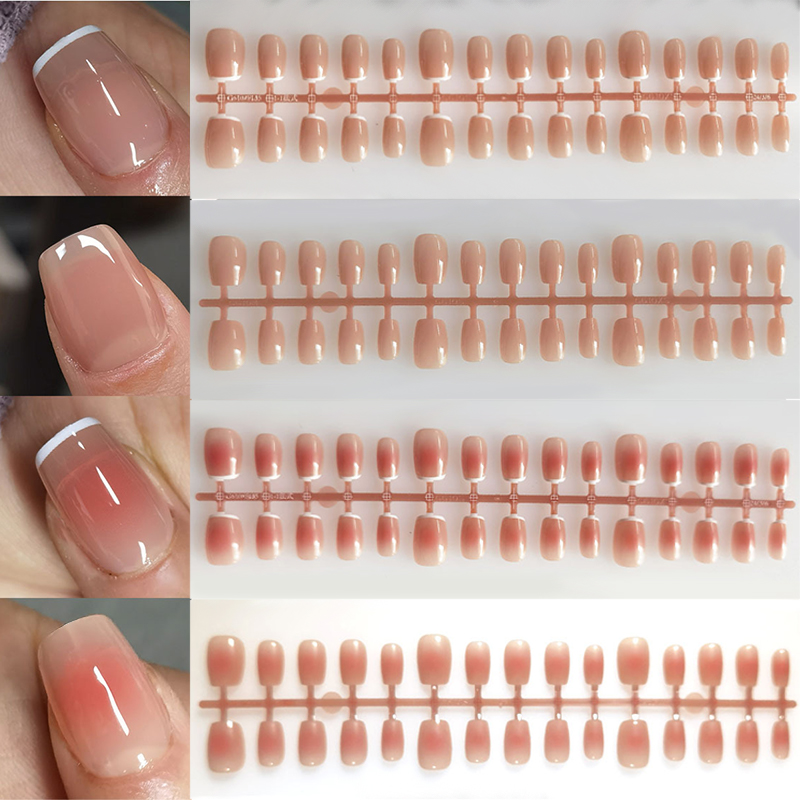 Nail Art Pink - Faux Ongles Dégradés N64.French Blush Nude,