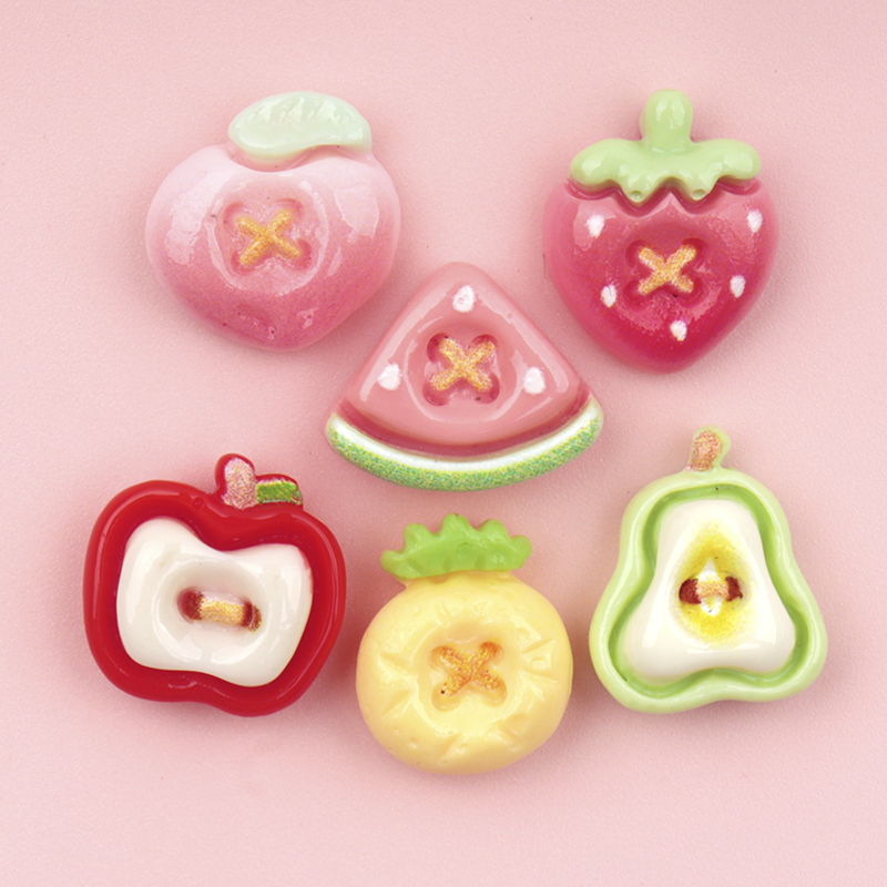 Nail Art Ombre - Mini Cabochon en résine de fruits