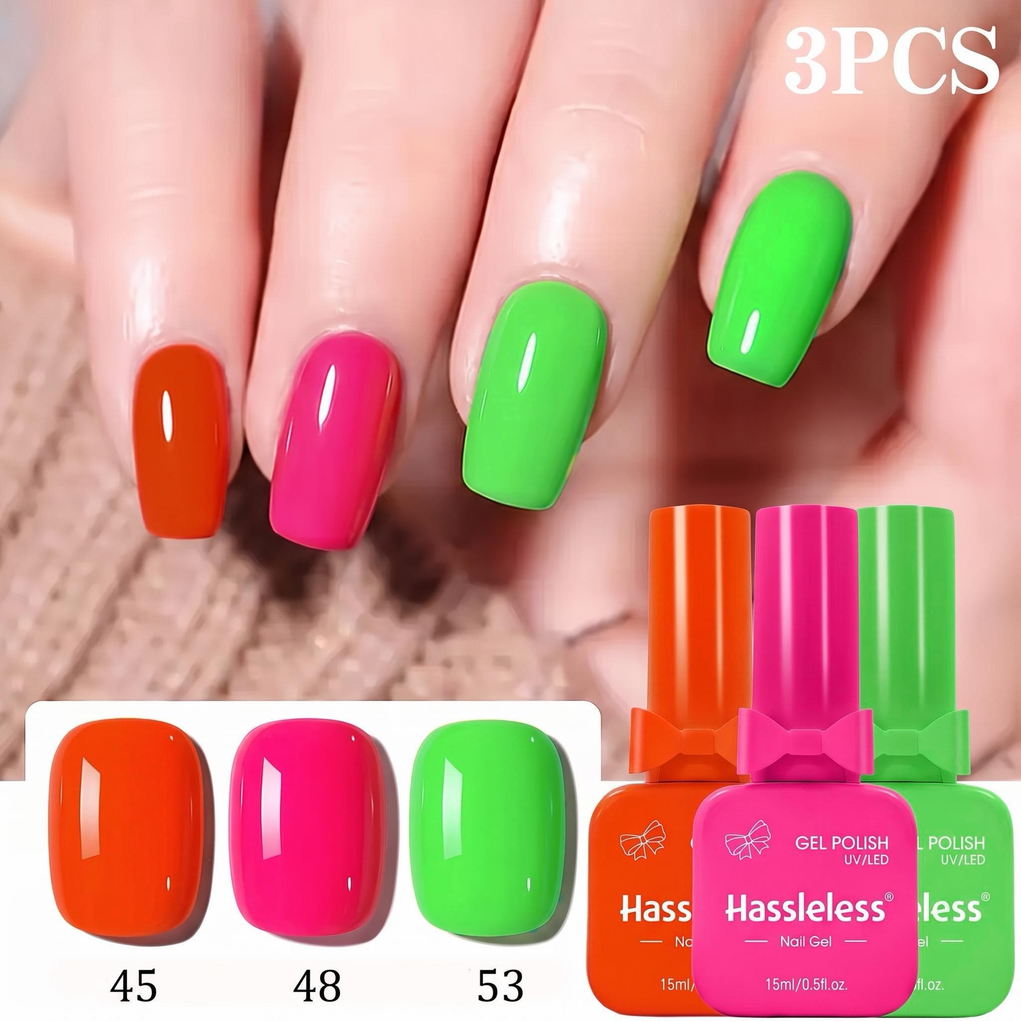 Nail Art Orange - Ensemble de vernis à ongles en