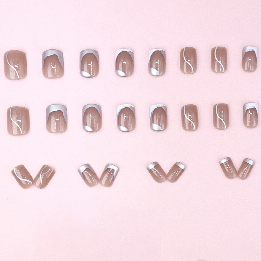 Faux ongles courts pour femmes - Nail Art Press On avis et prix